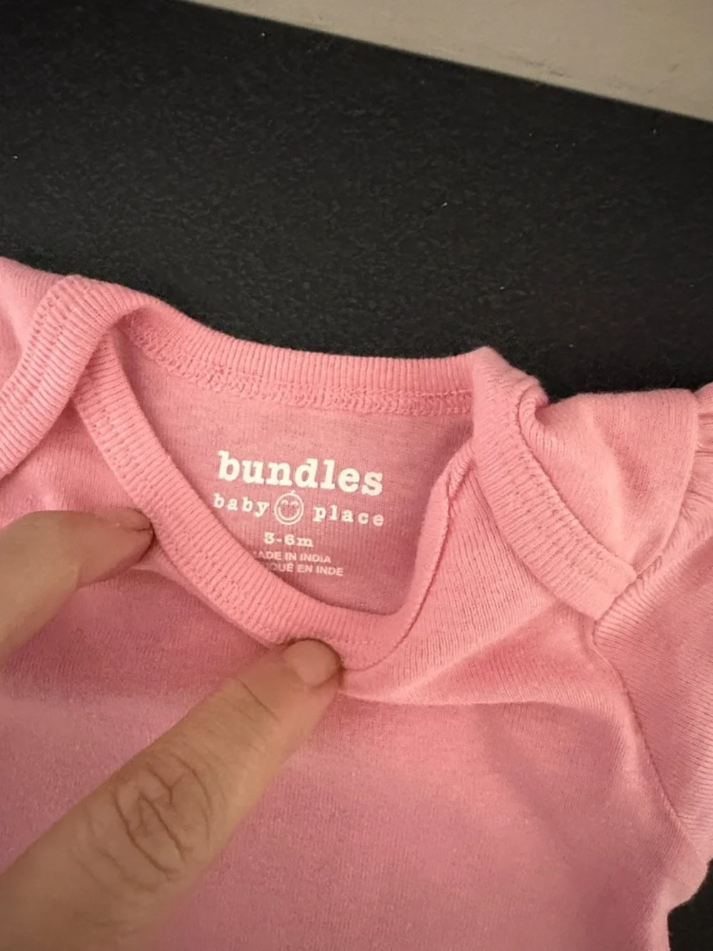 Classic Pink Short-Sleeve Baby Bodysuit